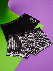 Bokserki 2 pack Beetlejuice - wielobarwny. Bokserki Sinsay, l, bez wzorów. Za 29.99 zł.