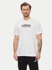 Adidas T-Shirt All SZN Graphic T-Shirt IC9821 Biały Loose Fit. Białe t-shirty sportowe Adidas, bez wzorów, z bawełny, bez ramiączek, na fitness i siłownię. Za 159.99 zł.