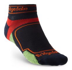 BRIDGEDALE Skarpety męskie ULTRALIGHT T2 COOLMAX SPORT LOW navy-L. Niebieskie skarpetki sportowe Bridgedale, bez wzorów, z elastanu. Za 57.65 zł.