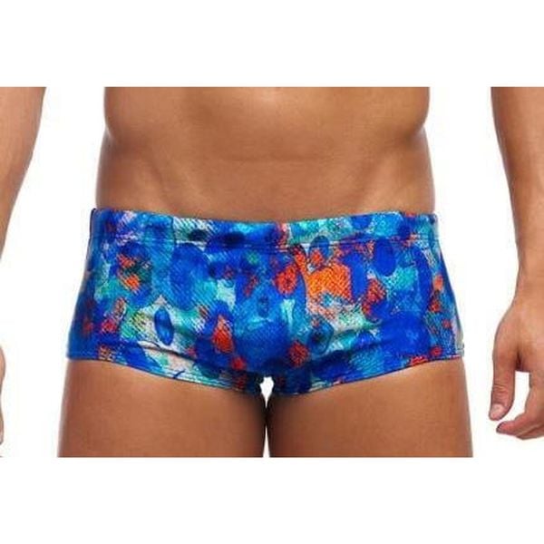 Trunki męskie Funky Trunks Paint Press - sidewinder. Niebieskie odzież kąpielowa Funky Trunks, m, bez wzorów, sportowe. Za 139.00 zł.