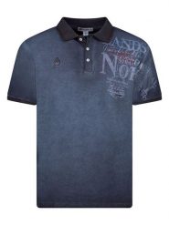 Geographical Norway Koszulka polo "Adventure" w kolorze granatowym rozmiar: S. Niebieskie koszulki polo sportowe Geographical Norway, s, bez wzorów, z bawełny, bez kołnierzyka, bez ramiączek. Za 61.46 zł.