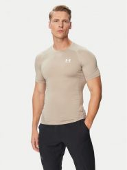 Under Armour Koszulka techniczna Ua HeatGear® Armour 1361518 Beżowy Slim Fit. Brązowe t-shirty sportowe Under Armour, bez wzorów, z syntetyku, bez ramiączek, na fitness i siłownię. Za 149.99 zł.