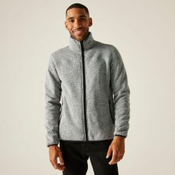 Polar zapinany na zamek błyskawiczny Regatta Branleigh. Szare bluzy z polaru Regatta, bez wzorów, z polaru, bez kaptura. W wyprzedaży za 305.50 zł.