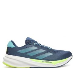 Buty do biegania adidas. Niebieskie buty do biegania Adidas, bez wzorów, bez zapięcia, do biegania. Za 479.99 zł.