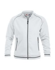 Clique Craig kurtka unisex ze strukturalnej dzianiny, wnętrze szczotkowane. Białe kurtki CLIQUE, s, bez wzorów, z bawełny, bez kaptura. Za 292.85 zł.