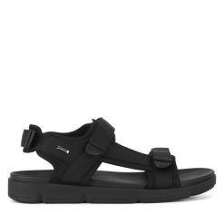 Sandały Lasocki. Czarne sandały Lasocki, bez zapięcia. Za 159.99 zł.