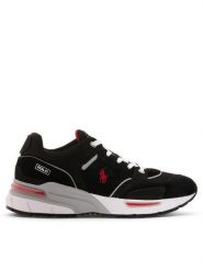 Polo Ralph Lauren Sneakersy 809944590001 Czarny. Czarne buty sportowe casual Polo Ralph Lauren, bez wzorów, z materiału, bez zapięcia. Za 599.99 zł.