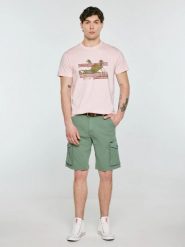 Koszulka męska z nadrukiem różowa Regger 600. Czerwone t-shirty BIG STAR, l, bez wzorów, z bawełny, bez kołnierzyka, bez ramiączek. Za 79.99 zł.