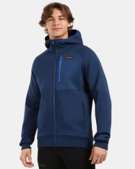 Męska bawełniana bluza Kilpi BALU-M. Niebieskie bluzy z kapturem Kilpi, l, bez wzorów, z bawełny, z kapturem. Za 370.41 zł.