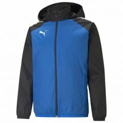 Kurtka Puma Team Liga All Weather. Niebieskie kurtki Puma, l, bez wzorów, bez kaptura. Za 278.50 zł.
