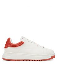Emporio Armani Sneakersy X4X264 XN001 U552 Biały. Białe buty sportowe casual Emporio Armani, bez wzorów, ze skóry, bez zapięcia. Za 879.99 zł.