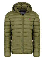 Geographical Norway Kurtka pikowana "Amigolor" w kolorze oliwkowym rozmiar: XL. Brązowe kurtki Geographical Norway, xl, bez wzorów, bez kaptura. Za 123.95 zł.