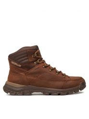 CAT Footwear Trekkingi Threshold Hiker Wp P725960 Brązowy. Brązowe buty trekkingowe CAT Footwear, bez wzorów, ze skóry, bez zapięcia. Za 599.99 zł.