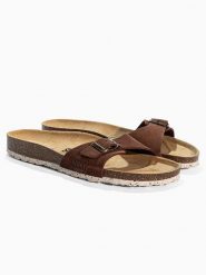 Sunbay Skórzane klapki "Jasmin" w kolorze brązowym rozmiar: 42. Brązowe klapki Sunbay. Za 147.95 zł.
