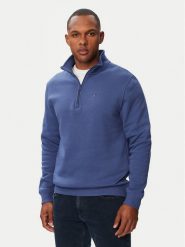 Tommy Jeans Bluza DM0DM20339 Niebieski Regular Fit. Niebieskie bluzy Tommy Jeans, l, bez wzorów, z bawełny, bez kaptura. Za 369.99 zł.