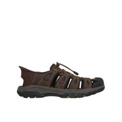 Sandały męskie SKECHERS Tresmen Norvick. Brązowe sandały Skechers, bez zapięcia. Za 309.99 zł.
