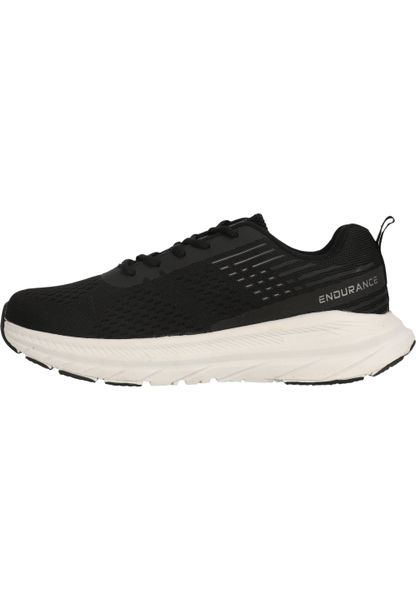 Buty do treningu biegowego Endurance Adrian. Czarne buty turystyczne Endurance, bez wzorów, z materiału, bez zapięcia, na fitness i siłownię. Za 214.00 zł.