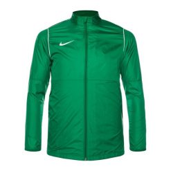 Kurtka piłkarska męska Nike Park 20 Rain Jacket. Zielone kurtki Nike, m, bez wzorów, bez kaptura. Za 160.00 zł.