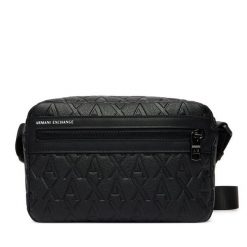 Saszetka Armani Exchange. Czarne saszetki i nerki Armani Exchange, bez wzorów. Za 469.99 zł.