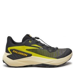 Buty do biegania Salomon. Czarne buty do biegania Salomon, bez wzorów, bez zapięcia, do biegania. Za 439.99 zł.