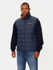 Jack Wolfskin Kamizelka Ather 1207691 Granatowy Regular Fit. Niebieskie kamizelki sportowe Jack Wolfskin, l, bez wzorów, z syntetyku, bez kaptura, outdoorowe. Za 419.99 zł.