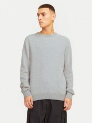 Jack&Jones Sweter Globe 12258139 Szary Regular Fit. Szare swetry rozpinane Jack&Jones, m, bez wzorów, z bawełny, bez kołnierzyka, bez ramiączek. Za 89.99 zł.