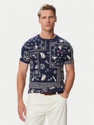 Polo Ralph Lauren T-Shirt 710B21922001 Niebieski Regular Fit. Niebieskie koszulki polo Polo Ralph Lauren, m, bez wzorów, z bawełny, bez kołnierzyka, bez ramiączek. Za 419.99 zł.