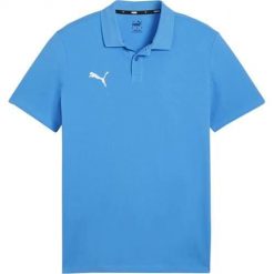 Koszulka sportowa męska Puma Team Goal Casuals. Niebieskie t-shirty sportowe Puma, bez wzorów, bez ramiączek, do piłki nożnej. Za 99.00 zł.