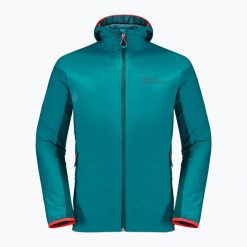 Kurtka skiturowa męska Jack Wolfskin Alpspitze Ins Hoody. Zielone kurtki narciarskie i snowboardowe Jack Wolfskin, m, bez wzorów, narciarskie. Za 539.99 zł.