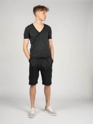 Xagon Man T-Shirt "V-neck" | P22082 JX 2313 | Mężczyzna | Czarny. Czarne t-shirty Xagon, m, bez wzorów, z bawełny, bez kołnierzyka, bez ramiączek. W wyprzedaży za 238.00 zł.