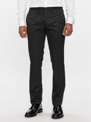 JOOP! Spodnie garniturowe 17 JT-17Bask 30040434 Czarny Slim Fit. Czarne eleganckie spodnie JOOP!, m, z syntetyku. Za 459.99 zł.