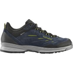 Buty trekkingowe męskie Lowa Delago Low Gtx. Niebieskie buty turystyczne Lowa, bez wzorów, z gore-texu, bez zapięcia, trekkingowe, gore-tex. Za 1,169.99 zł.