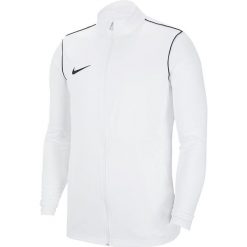 Bluza treningowa męska Nike Dry Park 20 Training. Białe bluzy z kapturem Nike, m, bez wzorów, z materiału, z kapturem. Za 154.30 zł.