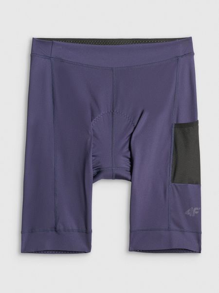4F Spodenki kolarskie z żelową wkładką męskie - granatowe XXL. Niebieskie spodenki rowerowe 4F, m, bez wzorów, z materiału, na fitness i siłownię. Za 249.99 zł.