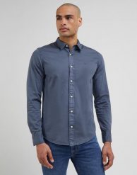 LEE PATCH SHIRT MĘSKA KOSZULA TAINT GREY LL37BMA66. Szare koszule Lee, m, bez wzorów, bez kołnierzyka, bez ramiączek. Za 129.99 zł.