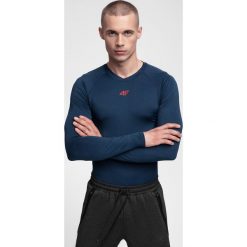 Longsleeve treningowy męski TSMLF300 - granat melanż. Bielizna termoaktywna marki 4F. W wyprzedaży za 59.99 zł.