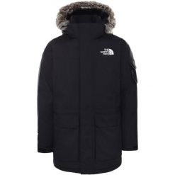 Kurtka turystyczna zimowa męska The North Face M Recycled Mcmurdo Parka. Czarne kurtki The North Face, na zimę, m, bez wzorów, bez kaptura. Za 1,875.00 zł.