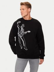 KARL LAGERFELD Bluza 705447 544908 Czarny Regular Fit. Czarne bluzy KARL LAGERFELD, l, bez wzorów, z syntetyku, bez kaptura. Za 349.99 zł.