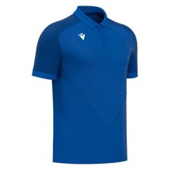 Polo Macron Baldwin. Niebieskie koszulki polo Macron, m, bez wzorów, bez kołnierzyka, bez ramiączek. Za 219.50 zł.