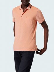 Pierre Cardin Koszulka polo w kolorze brzoskwiniowym rozmiar: XXL. Pomarańczowe koszulki polo Pierre Cardin, xxl, bez wzorów, bez kołnierzyka, bez ramiączek. Za 121.45 zł.