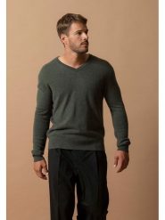 Perfect Cashmere Kaszmirowy sweter "Alexander" w kolorze ciemnozielonym rozmiar: XL. Zielone swetry nierozpinane Perfect Cashmere, xl, bez wzorów, z kaszmiru, bez kołnierzyka, bez ramiączek. Za 413.99 zł.