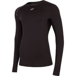 Longsleeve treningowy męski TSMLF272 - głęboka czerń. Bielizna termoaktywna marki 4F. Za 99.99 zł.