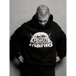 MANTO bluza z kapturem TREASURE ZONE OVERSIZE. Czarne bluzy z kapturem Manto, bez wzorów, z kapturem. Za 299.00 zł.