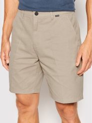 Hurley Szorty materiałowe Pleasure Point MWS0007090 Beżowy Regular Fit. Brązowe szorty Hurley, m, bez wzorów, z bawełny. Za 199.99 zł.