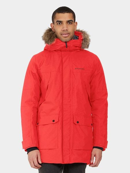 Didriksons Kurtka zimowa "Rick" w kolorze czerwonym rozmiar: S. Czerwone kurtki Didriksons, na zimę, s, bez wzorów, bez kaptura. Za 459.04 zł.