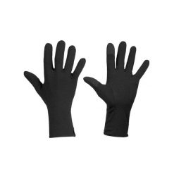 Rękawiczki zimowe unisex Icebreaker 260 Tech Glove Liners. Czarne rękawiczki Icebreaker, na zimę, bez wzorów, z wełny. Za 139.99 zł.