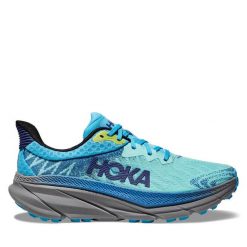 Buty do biegania Hoka. Niebieskie buty do biegania HOKA, bez wzorów, bez zapięcia, do biegania. Za 599.99 zł.