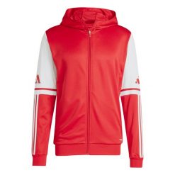Bluza dresowa z kapturem adidas Squadra25. Białe bluzy z kapturem Adidas, bez wzorów, z dresówki, z kapturem. Za 153.99 zł.
