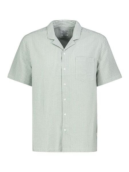 Sublevel Koszula - Regular fit - w kolorze zielonym rozmiar: S. Zielone koszule Sublevel, s, bez wzorów, z bawełny, bez kołnierzyka, bez ramiączek. Za 65.38 zł.