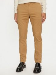 Calvin Klein Chinosy Modern Twill K10K113696 Khaki Slim Fit. Brązowe eleganckie spodnie CALVIN KLEIN, m, z bawełny. Za 379.99 zł.